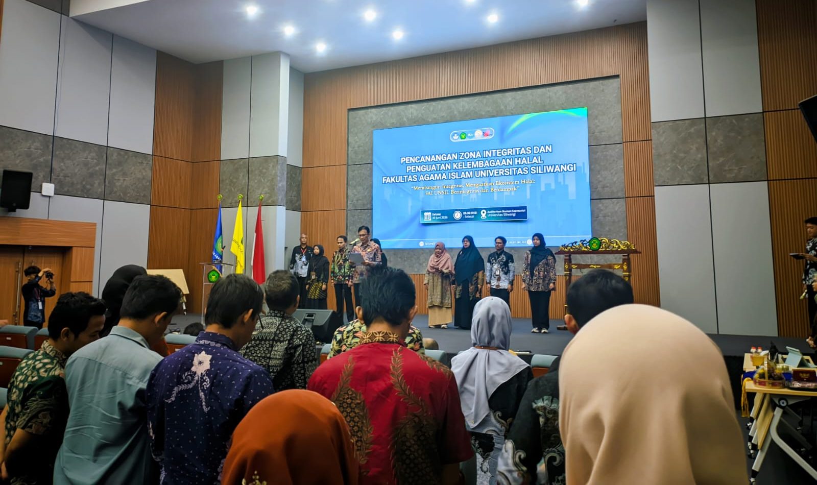 Suasana Pencanangan Zona Integritas FAI UNSIL
